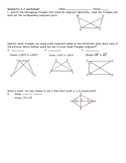 Geometry 4.7 worksheet Name Period _____ 1. Sketch the