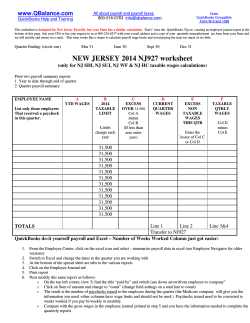 NEW JERSEY 2014 NJ927 worksheet