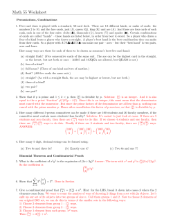 Math 55 Worksheet