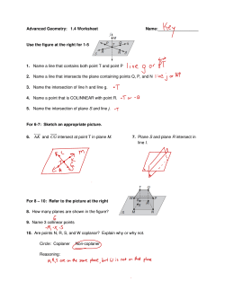 Advanced Geometry: 1.4 Worksheet Name: Use the figure at the