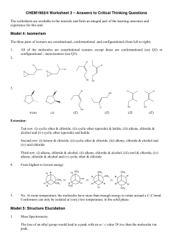 CHEM1902/4 Worksheet 2 – Answers to Critical Thinking Questions