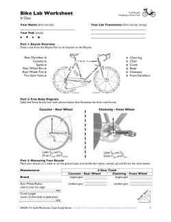 Bike Lab Worksheet - Stanford University