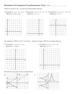 Worksheet 9.5 Composite Transformation