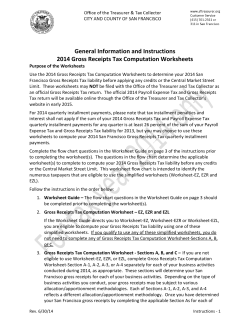 Gross Receipts Tax Computation Worksheet