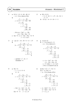 Answers - Worksheet C C2