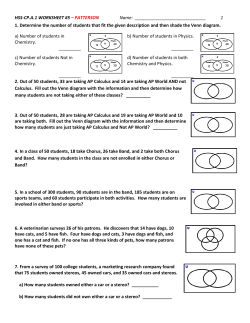 HSS-CP.A.1 WORKSHEET #5 – PATTERSON Name: 1 1