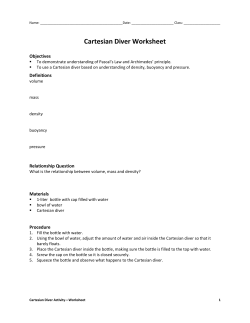 Cartesian Diver Worksheet