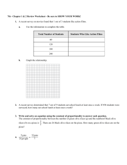 7th - Chapter 1 & 2 Review Worksheet