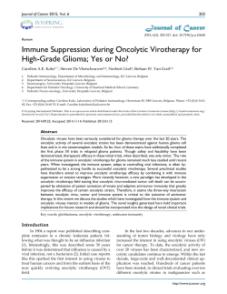 Immune Suppression during Oncolytic