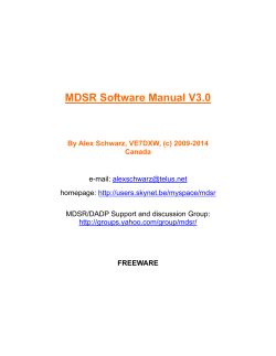Manual MDSR
