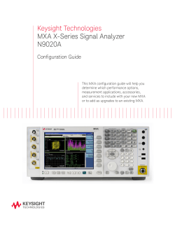 Keysight Technologies MXA X-Series Signal Analyzer N9020A