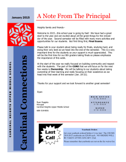 January Newsletter 2015 - Sun Prairie Area School District
