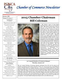 January - Ponca City Chamber of Commerce
