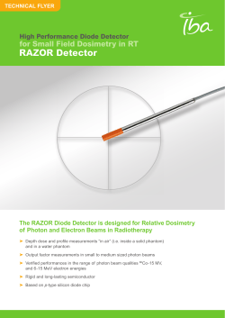 RAZOR Detector - IBA Dosimetry