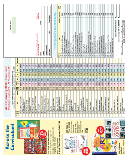 January Order Form - Scholastic Canada