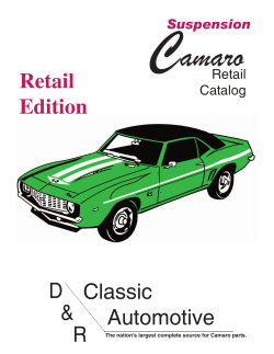 Suspension - D & R Classic Automotive