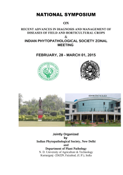 National Symposium-Indian Phytopathological Society Feb28