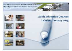 Brochure Jan 2015 - Leitrim County Childcare Committee