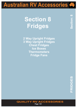Section 8 - Fridges - Award RV Superstore