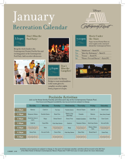 Activities Calendar - TheMouseForLess.com