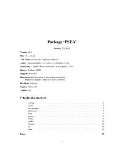 Package 'PSEA'
