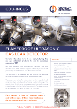 gdu-incus flameproof ultrasonic gas leak detector