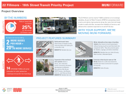 22 Fillmore Transit Priority Project Overview