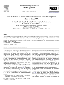 NMR studies of incommensurate quantum antiferromagnetic state of