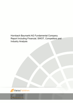 Hornbach Baumarkt AG Fundamental Company Report Including
