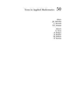 Texts in Applied Mathematics 50