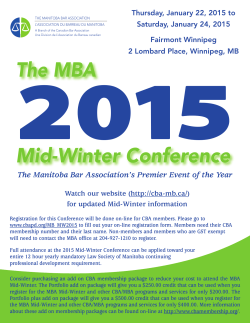 The MBA Mid-Winter Conference