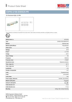 Data sheet  - WISKA Hoppmann & Mulsow GmbH