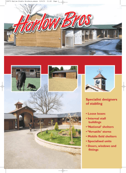 our brochure here - Harlow Stables & Shelters