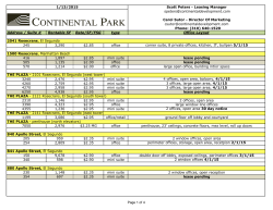 Space Available - Continental Development