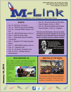 1-16-15 M-Link - Montgomery County Schools