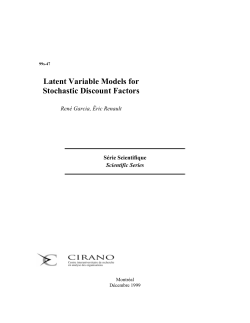 Latent Variable Models for Stochastic Discount Factors