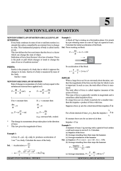 Chapter-5 (Newton's laws of motion)
