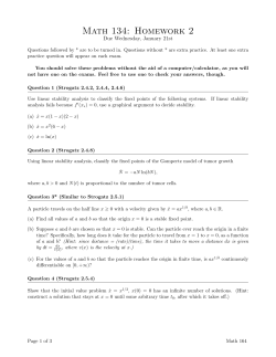 Math 134: Homework 2