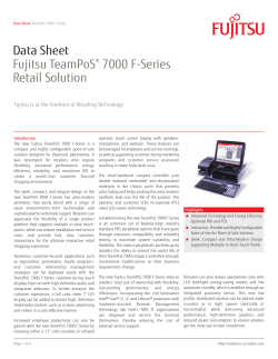 Data Sheet Fujitsu TeamPoS® 7000 F