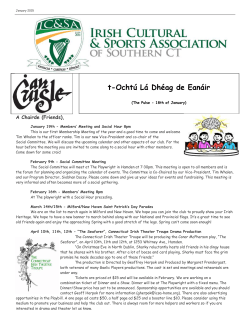 t-Ochtú Lá Dhéag de Eanáir - Irish Cultural & Sports Association of