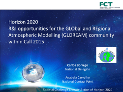 Horizon 2020: climate action and environment