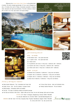Fact Sheet - Jomtien Garden Hotel & Resort