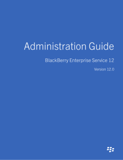 BES12 version 12.0 Administration Guide