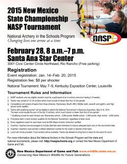 2015 New Mexico State Championship NASP Tournament February
