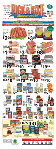 To View Our Weekly Ad - Pick & Save Supermarket