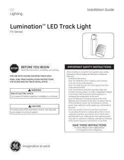 GE Lumination LED Track Fixture Juno — Installation