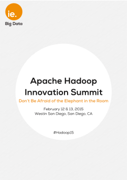 Apache Hadoop Innovation Summit