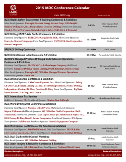 IADC Conference Calendar PDF