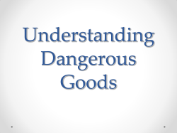 Understand Dangerous Goods