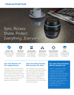 Sync. Access. Share. Protect. Everything...Everywhere.